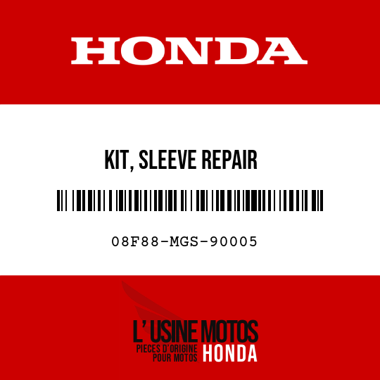 image de 08F88-MGS-90005 KIT, SLEEVE REPAIR