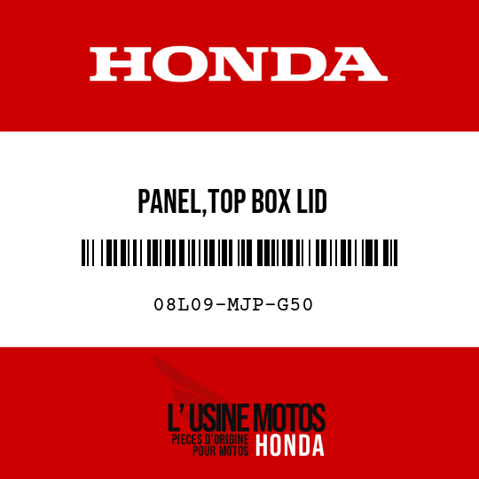 image de 08L09-MJP-G50 PANEL,TOP BOX LID