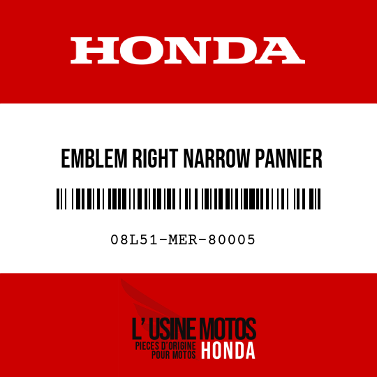 image de 08L51-MER-80005 EMBLEM RIGHT NARROW PANNIER