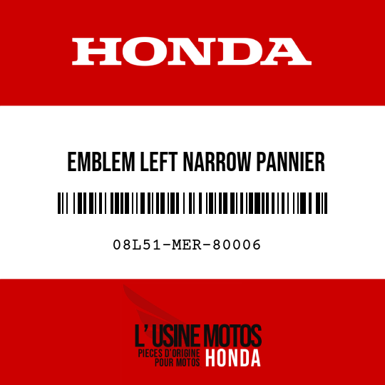 image de 08L51-MER-80006 EMBLEM LEFT NARROW PANNIER