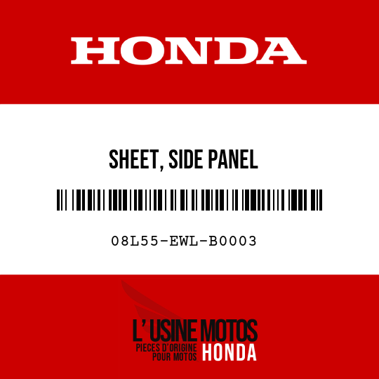 image de 08L55-EWL-B0003 SHEET, SIDE PANEL