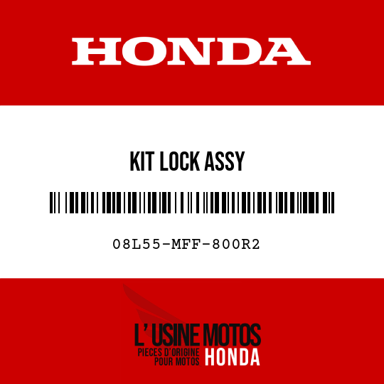 image de 08L55-MFF-800R2 KIT LOCK ASSY