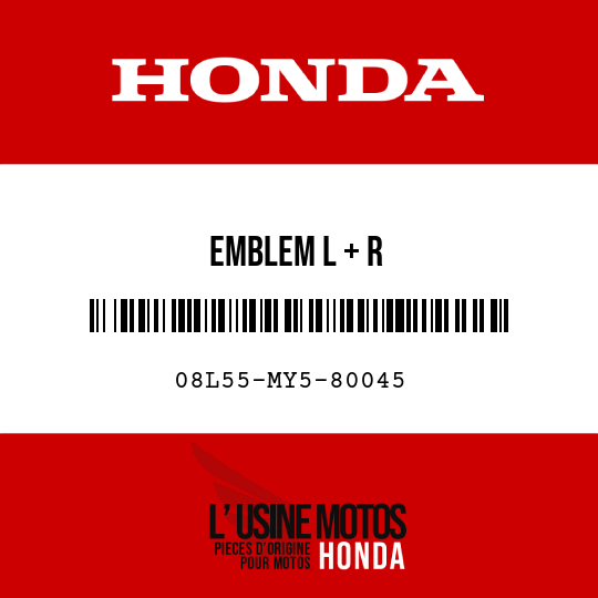 image de 08L55-MY5-80045 EMBLEM L + R