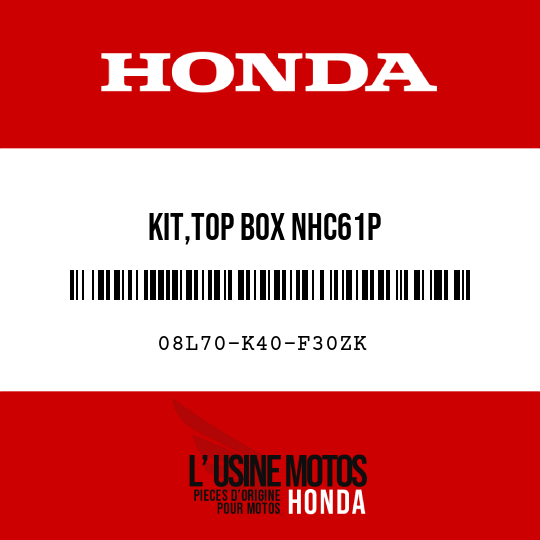 image de 08L70-K40-F30ZK KIT,TOP BOX NHC61P