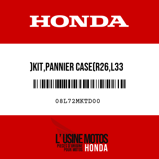 image de 08L72MKTD00 )KIT,PANNIER CASE(R26,L33