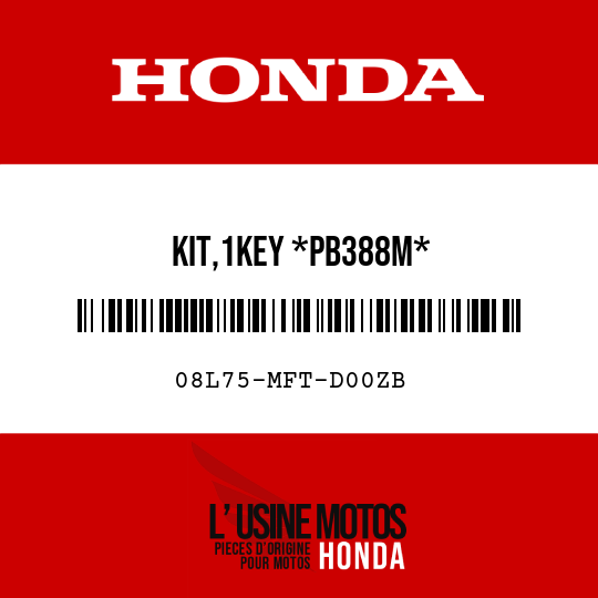 image de 08L75-MFT-D00ZB KIT,1KEY *PB388M*