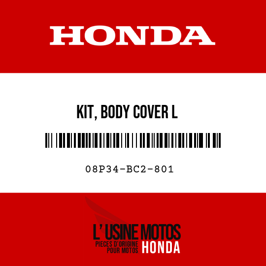 image de 08P34-BC2-801 KIT, BODY COVER L
