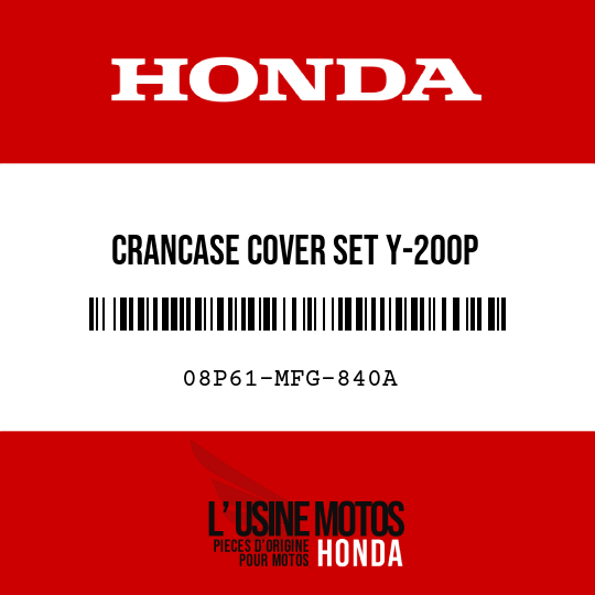 image de 08P61-MFG-840A CRANCASE COVER SET Y-200P