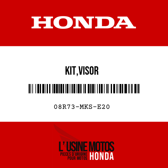 image de 08R73-MKS-E20 KIT,VISOR
