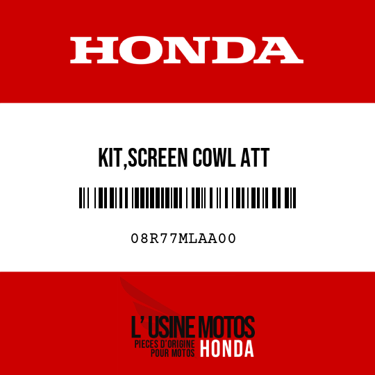 image de 08R77MLAA00 KIT,SCREEN COWL ATT
