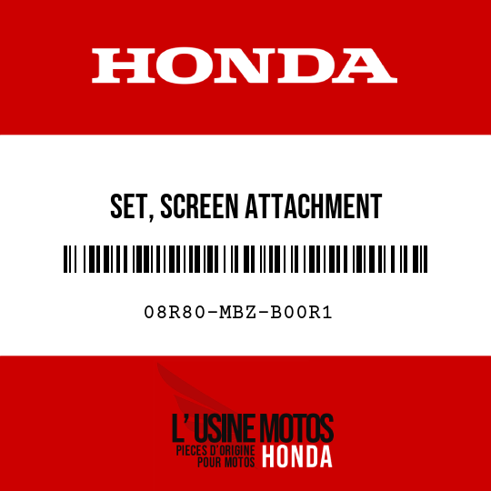 image de 08R80-MBZ-B00R1 SET, SCREEN ATTACHMENT