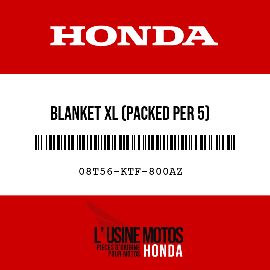 image de 08T56-KTF-800AZ BLANKET XL (PACKED PER 5)