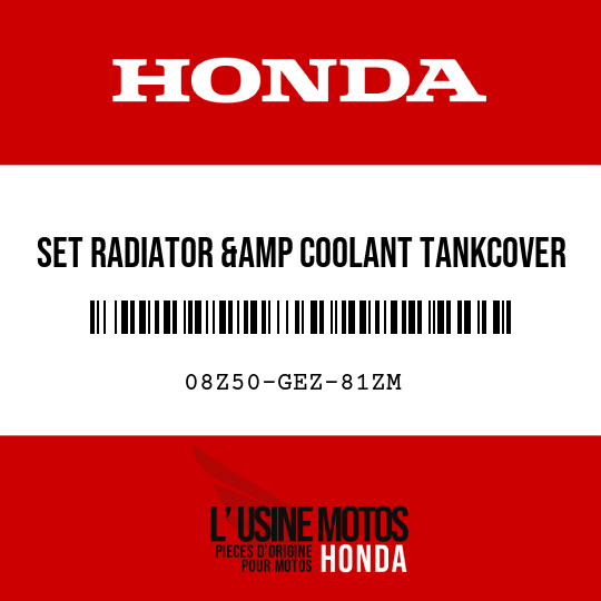 image de 08Z50-GEZ-81ZM SET RADIATOR &amp COOLANT TANKCOVER