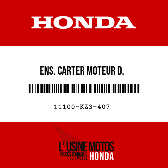 image de 11100-KZ3-407 ENS. CARTER MOTEUR D.