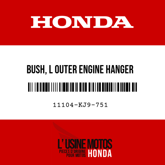 image de 11104-KJ9-751 BUSH, L OUTER ENGINE HANGER