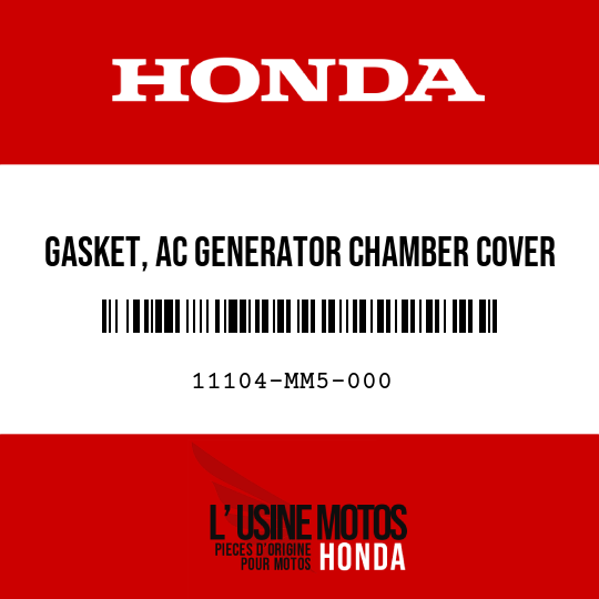 image de 11104-MM5-000 GASKET, AC GENERATOR CHAMBER COVER