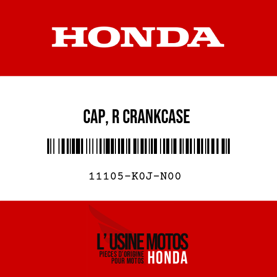 image de 11105-K0J-N00 CAP, R CRANKCASE