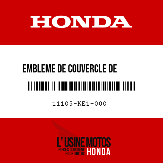 image de 11105-KE1-000 EMBLEME DE COUVERCLE DE       CULASSE