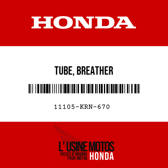 image de 11105-KRN-670 TUBE, BREATHER