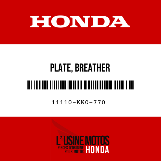 image de 11110-KK0-770 PLATE, BREATHER