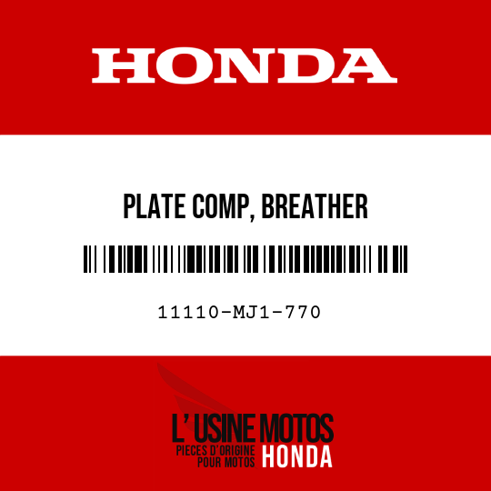 image de 11110-MJ1-770 PLATE COMP, BREATHER