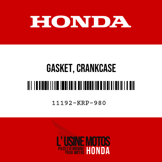image de 11192-KRP-980 GASKET, CRANKCASE