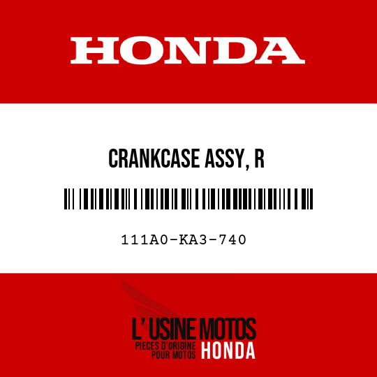 image de 111A0-KA3-740 CRANKCASE ASSY, R