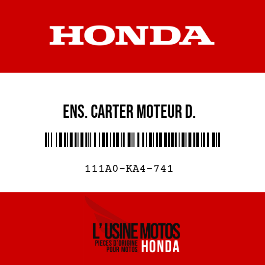 image de 111A0-KA4-741 ENS. CARTER MOTEUR D.