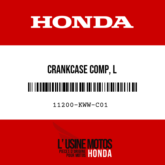 image de 11200-KWW-C01 CRANKCASE COMP, L