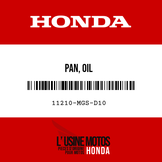 image de 11210-MGS-D10 PAN, OIL