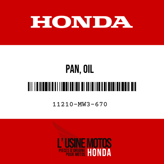 image de 11210-MW3-670 PAN, OIL