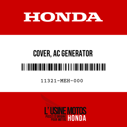 image de 11321-MEH-000 COVER, AC GENERATOR