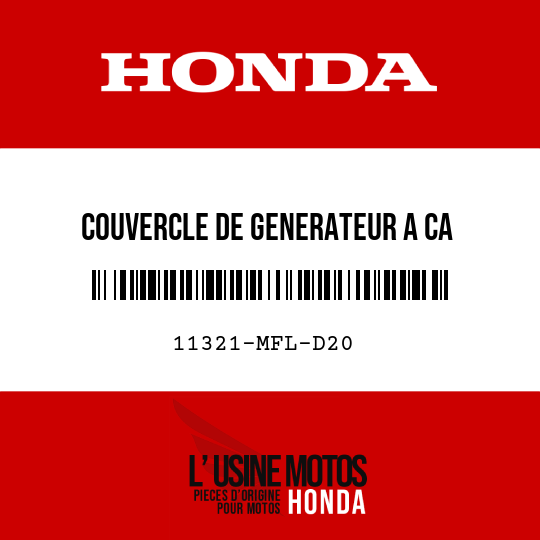 image de 11321-MFL-D20 COUVERCLE DE GENERATEUR A CA