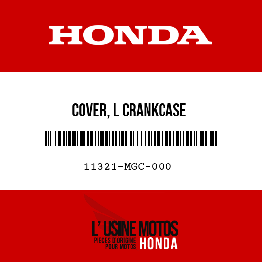 image de 11321-MGC-000 COVER, L CRANKCASE
