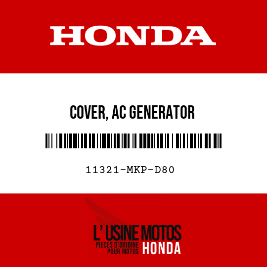 image de 11321-MKP-D80 COVER, AC GENERATOR