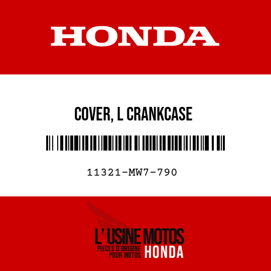 image de 11321-MW7-790 COVER, L CRANKCASE