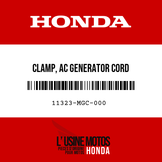 image de 11323-MGC-000 CLAMP, AC GENERATOR CORD