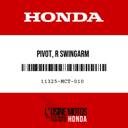 image de 11325-MCT-010 PIVOT, R SWINGARM