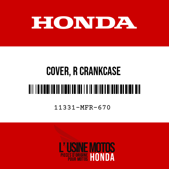 image de 11331-MFR-670 COVER, R CRANKCASE