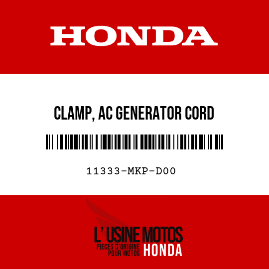 image de 11333-MKP-D00 CLAMP, AC GENERATOR CORD