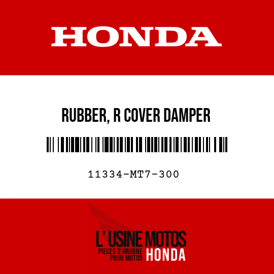 image de 11334-MT7-300 RUBBER, R COVER DAMPER