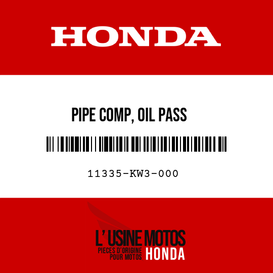 image de 11335-KW3-000 PIPE COMP, OIL PASS