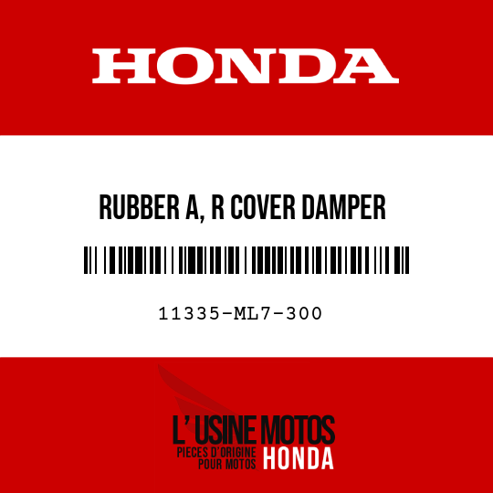 image de 11335-ML7-300 RUBBER A, R COVER DAMPER