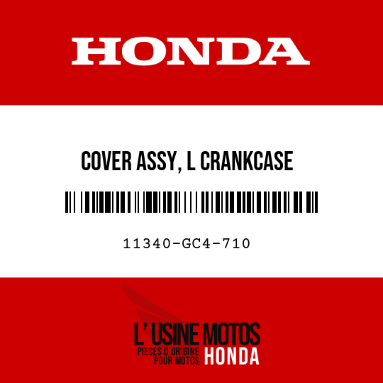 image de 11340-GC4-710 COVER ASSY, L CRANKCASE