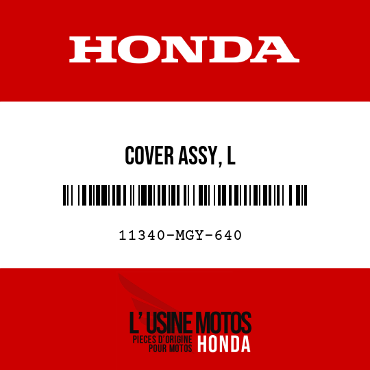 image de 11340-MGY-640 COVER ASSY, L