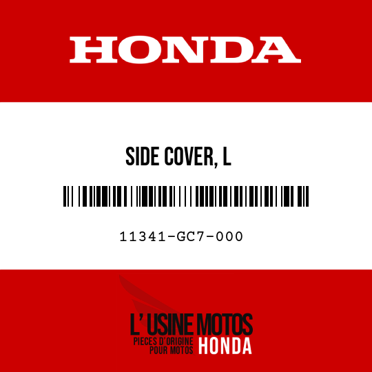 image de 11341-GC7-000 SIDE COVER, L