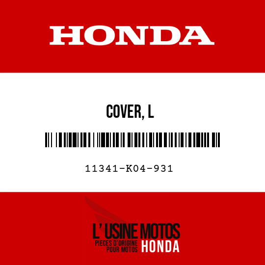 image de 11341-K04-931 COVER, L