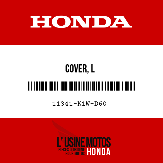 image de 11341-K1W-D60 COVER, L