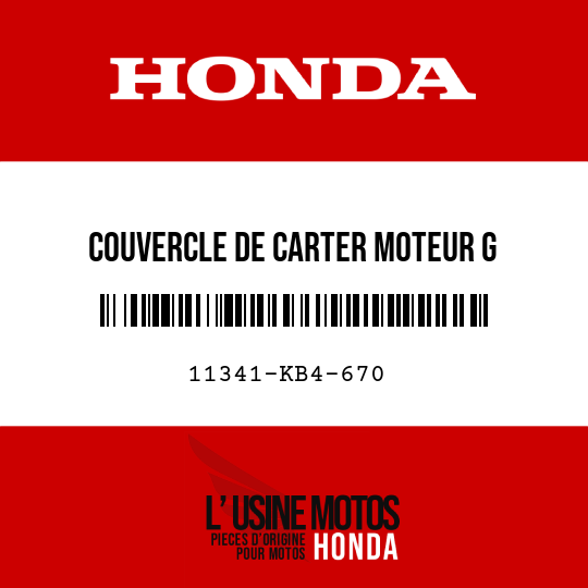 image de 11341-KB4-670 COUVERCLE DE CARTER MOTEUR G