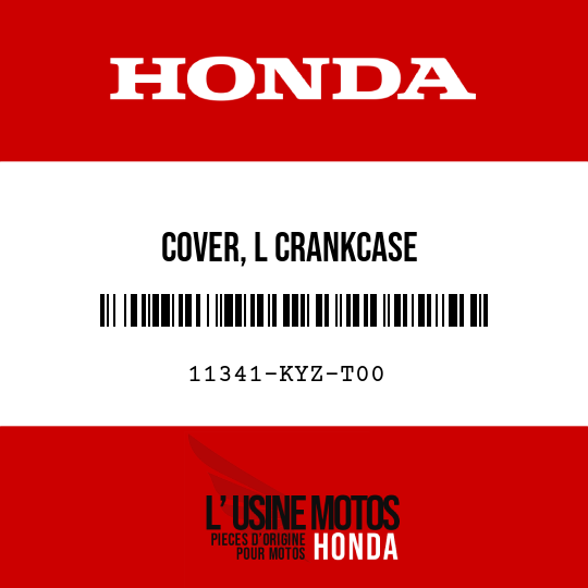 image de 11341-KYZ-T00 COVER, L CRANKCASE